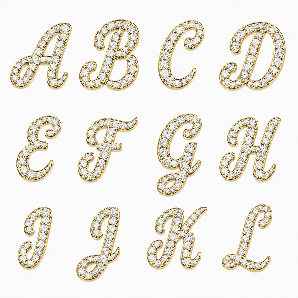 necklace with initials gold