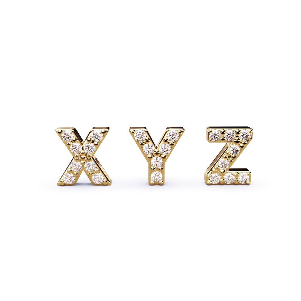diamond name necklace