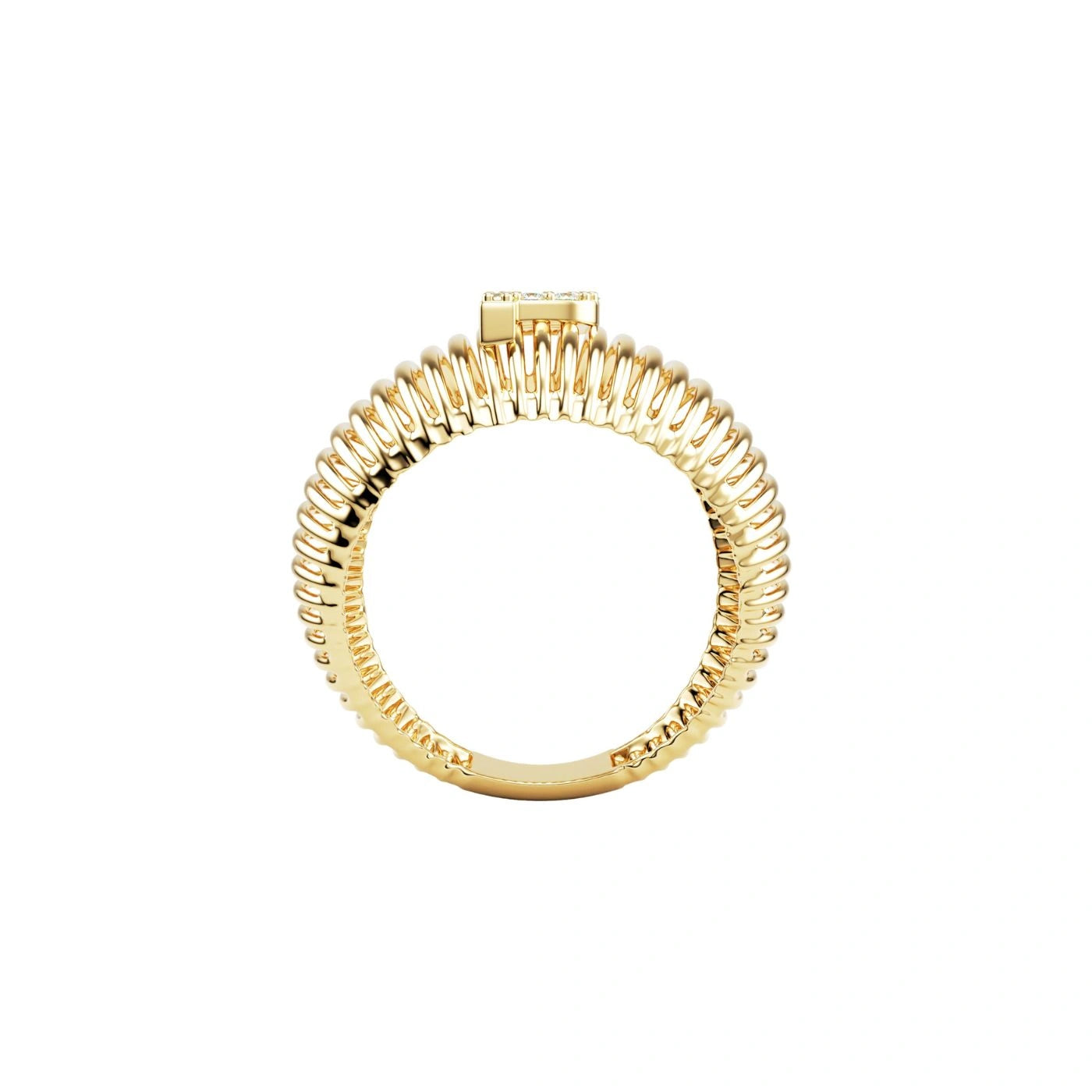 Diamond Initial Ring