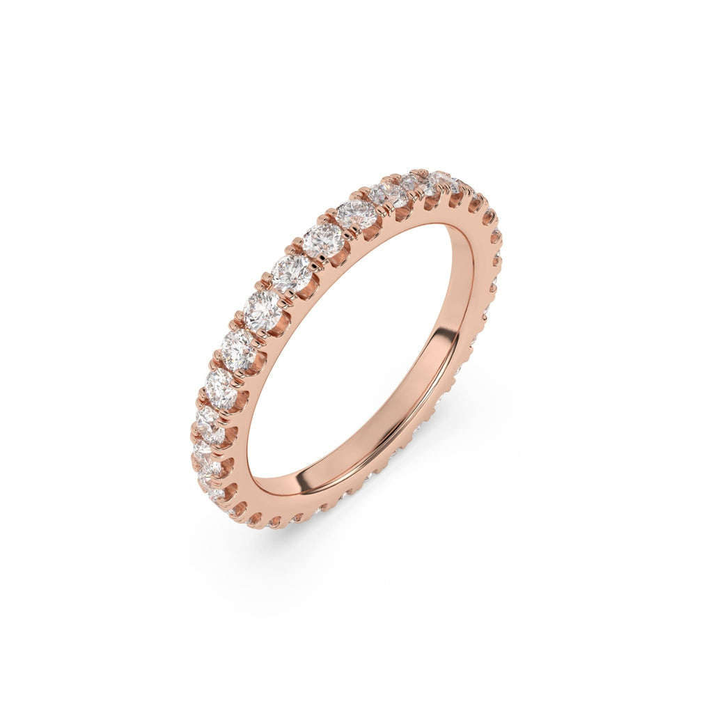 wedding ring, diamond stacking ring handmade with diamonds set in 18k solid gold