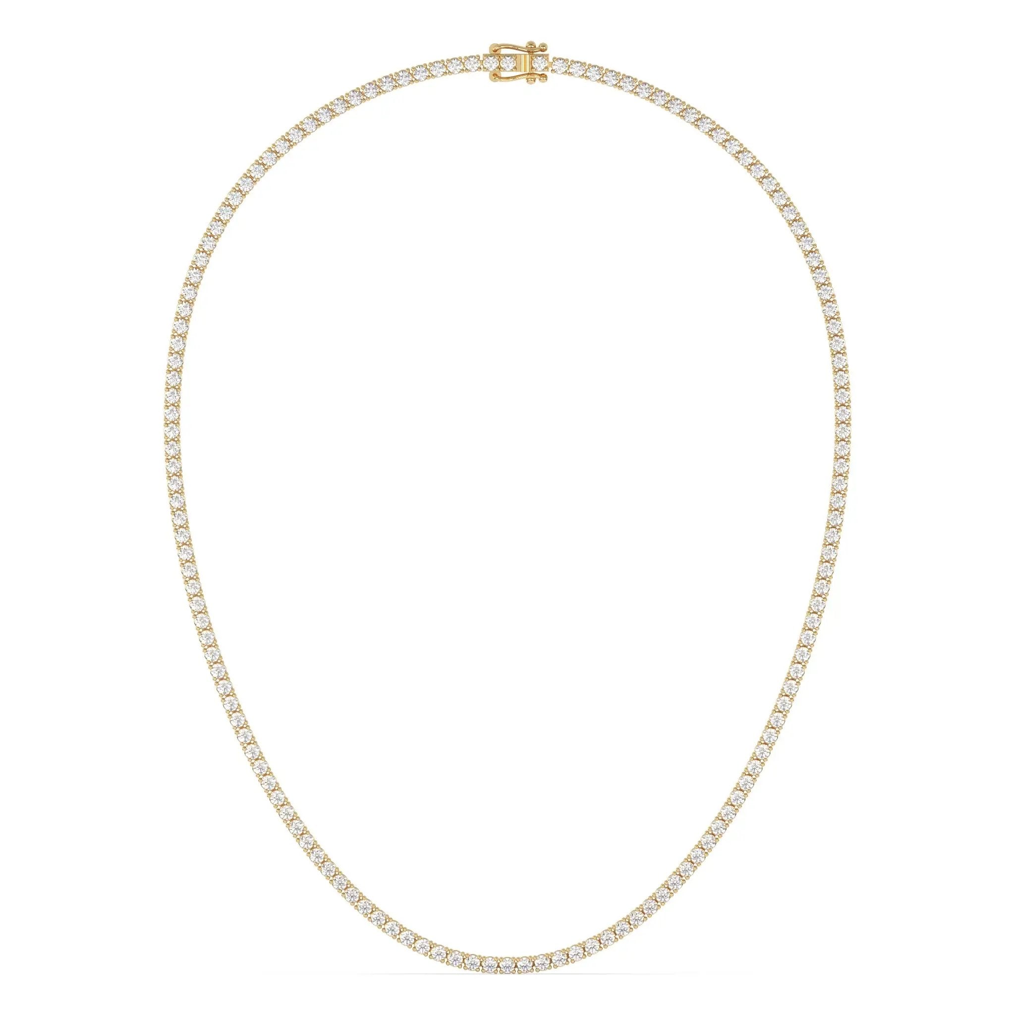 classic diamond tennis necklace