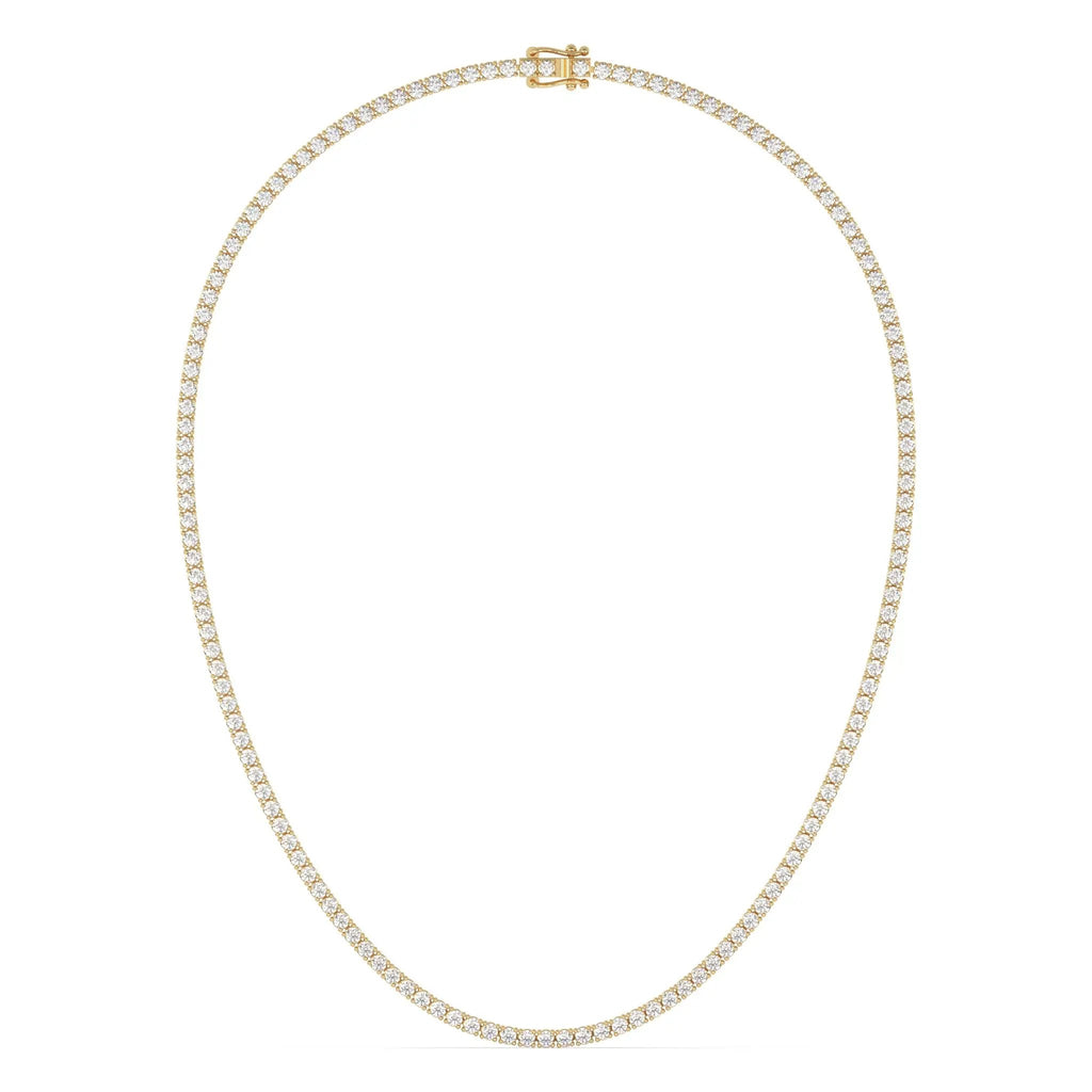 classic diamond tennis necklace