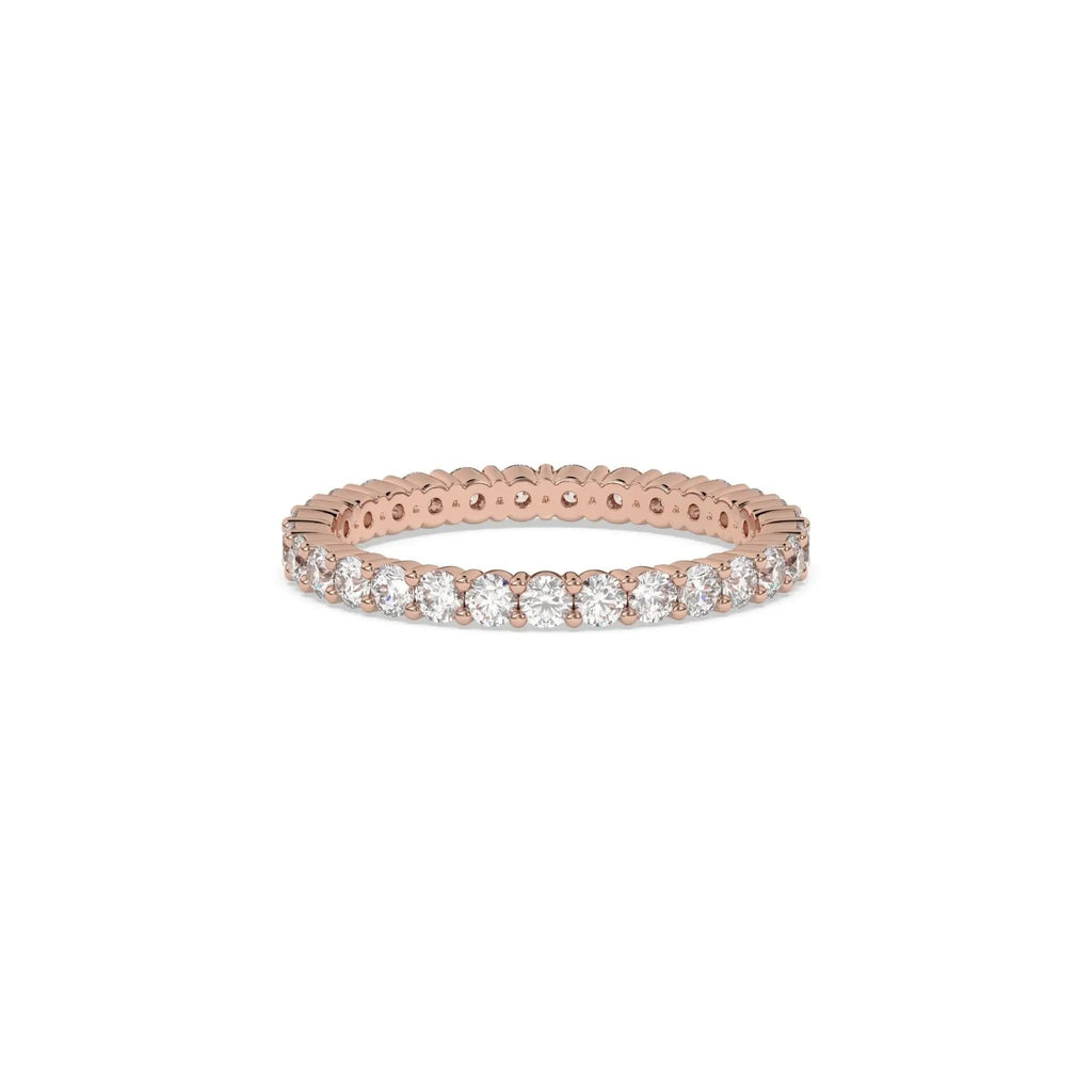 diamond wedding band, or stacking ring handmade in 18k solid gold