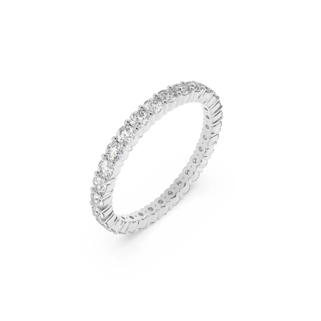 diamond wedding band, or stacking ring handmade in 18k solid gold