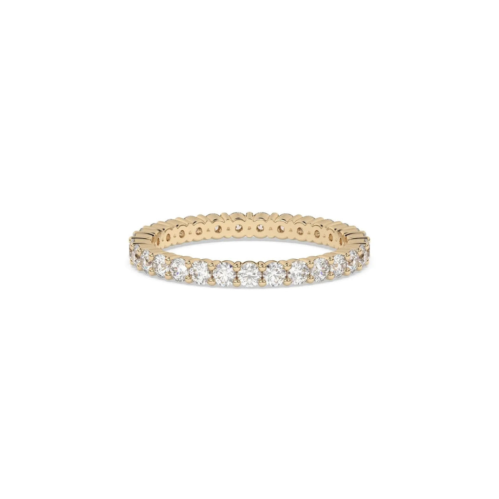 diamond wedding band, or stacking ring handmade in 18k solid gold