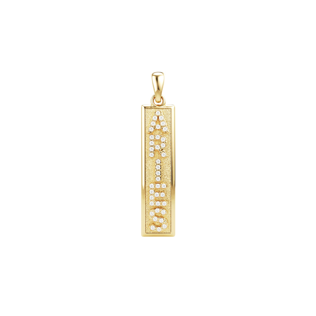 diamond zodiac pendant