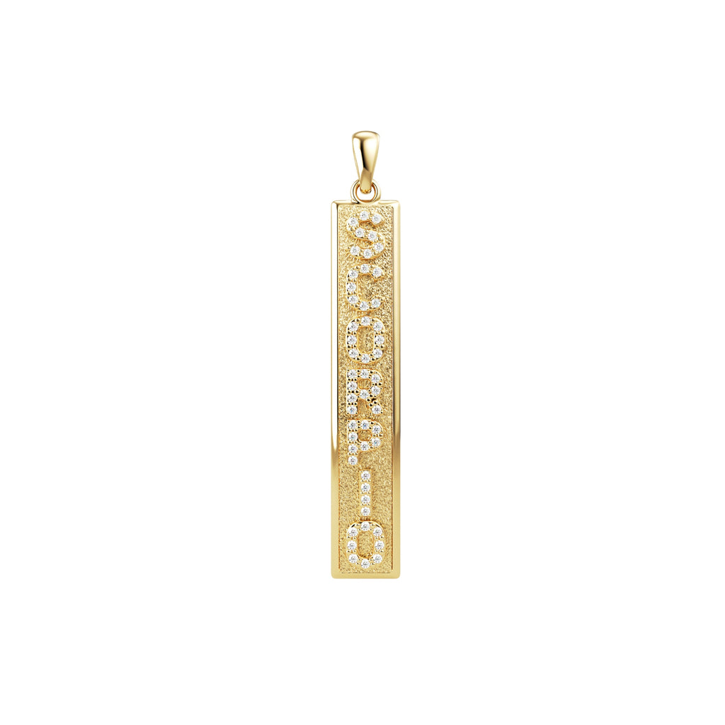 diamond zodiac pendant