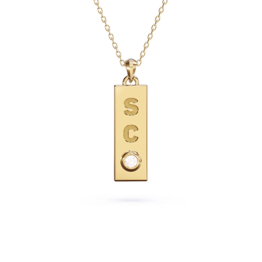 initial dog tag