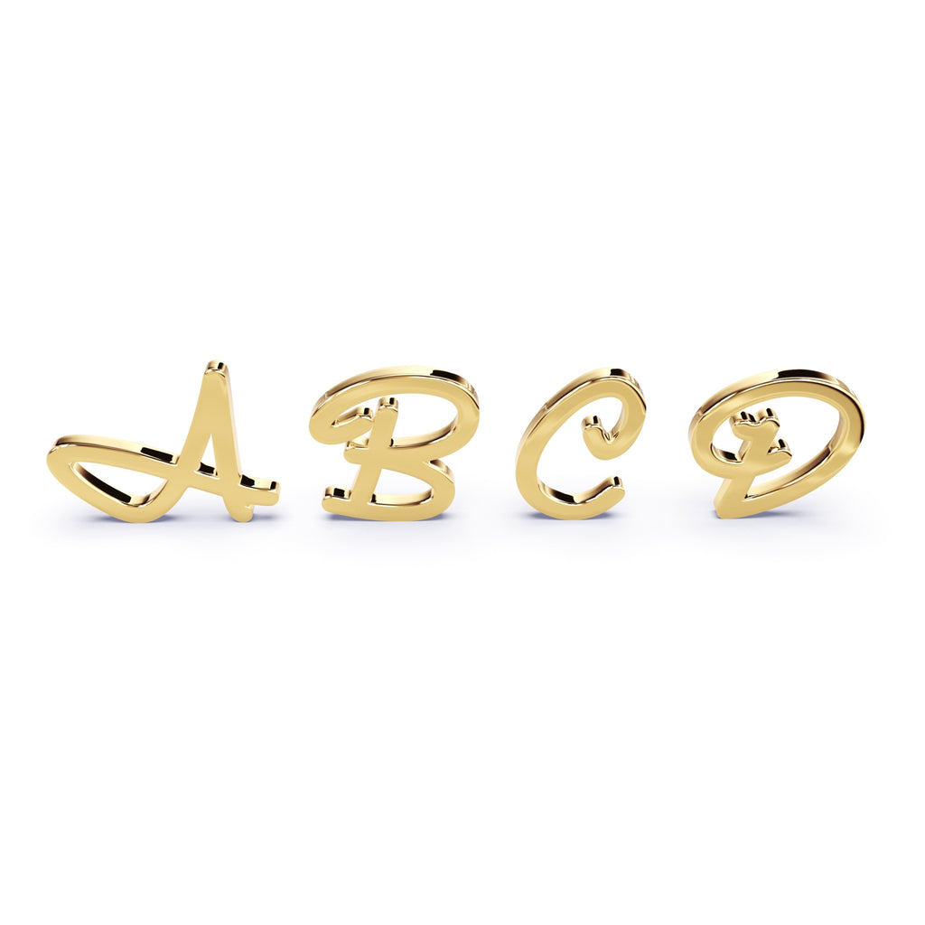 initial necklace that comes in diamond too by Argent Asher