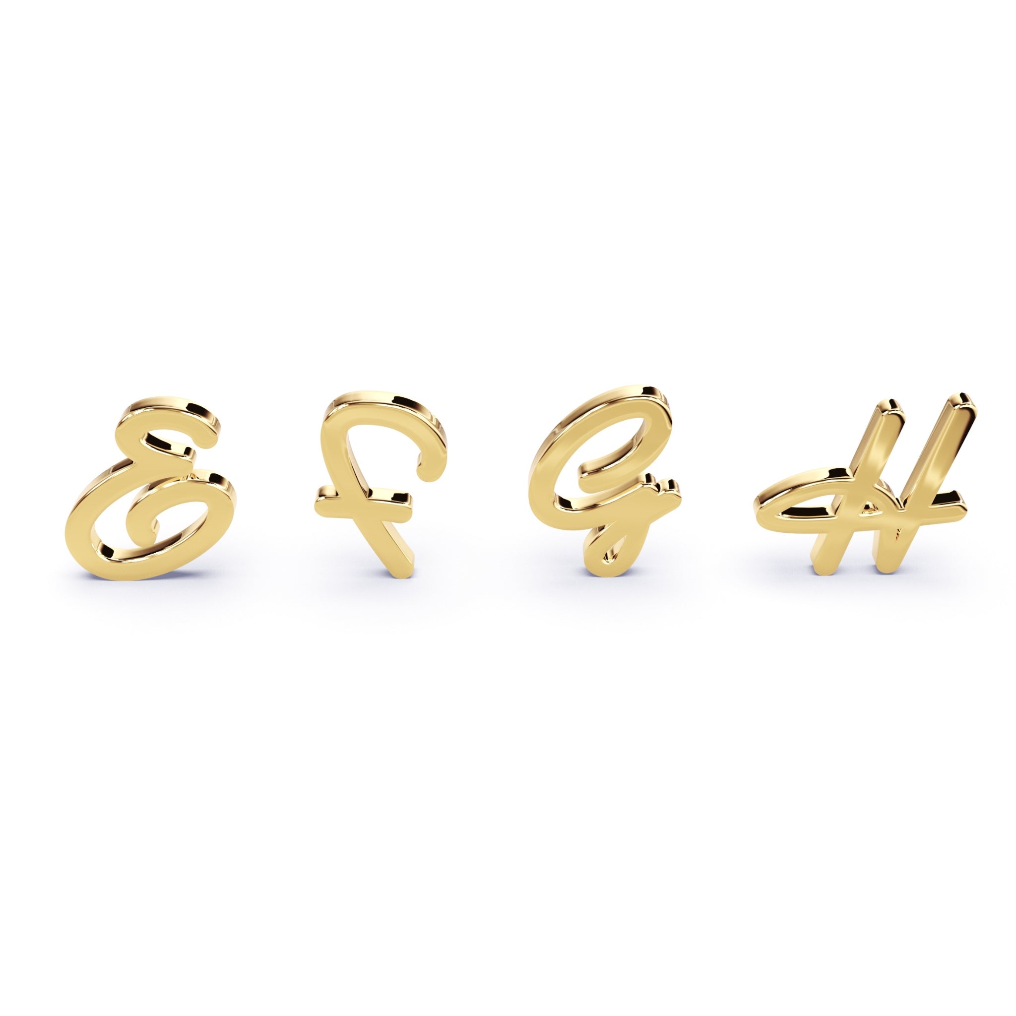 gold initial necklace that comes in diamond too by Argent Asher