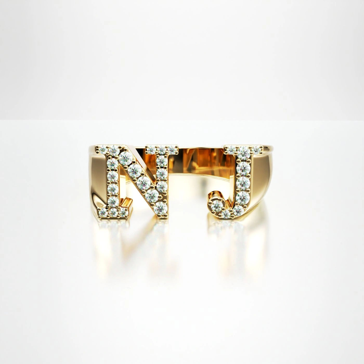 Gold Initial Ring