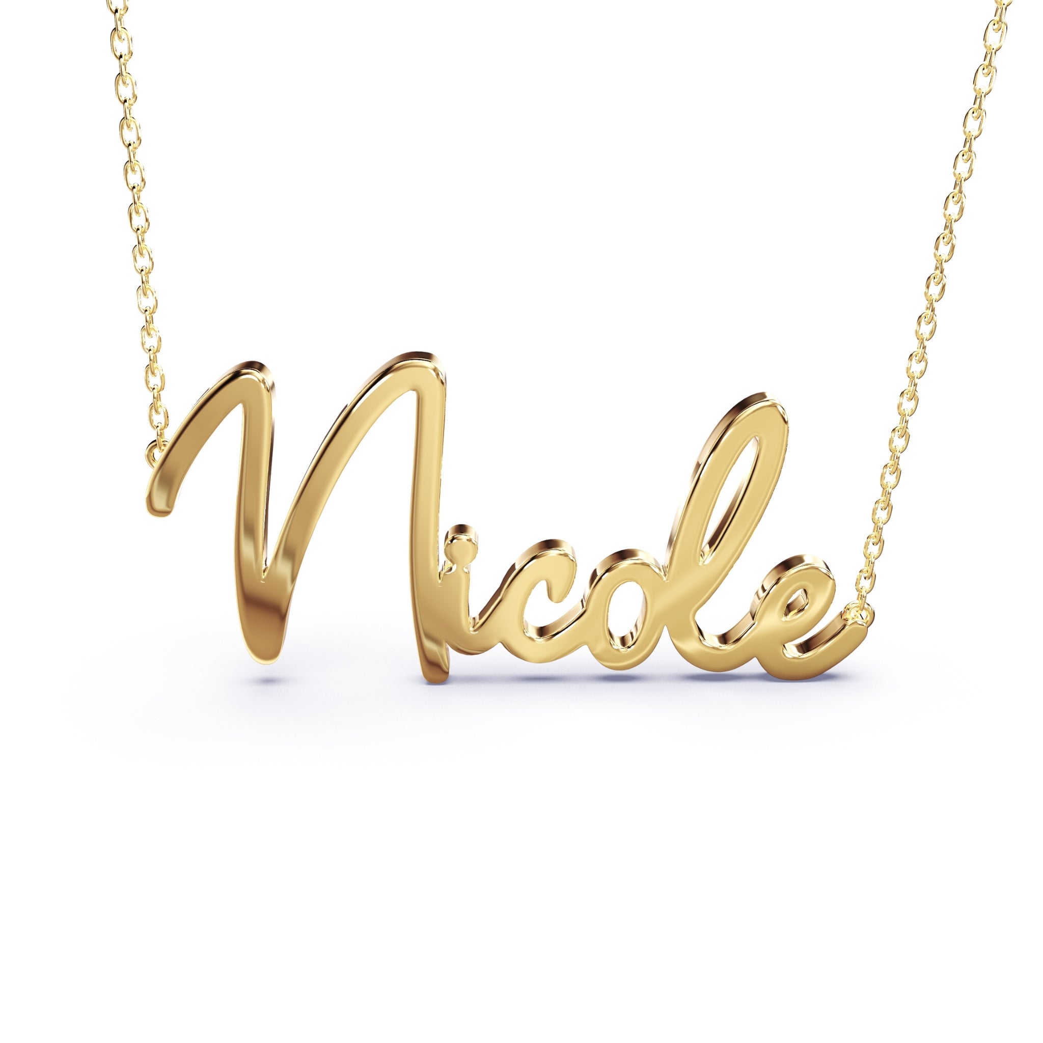 gold name necklace