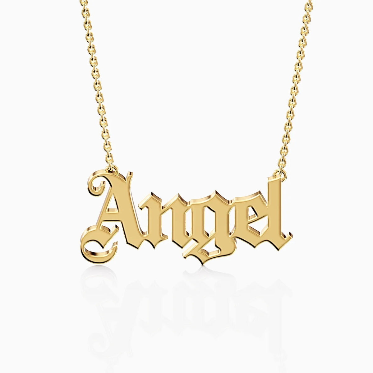 Gold Necklace with a Name