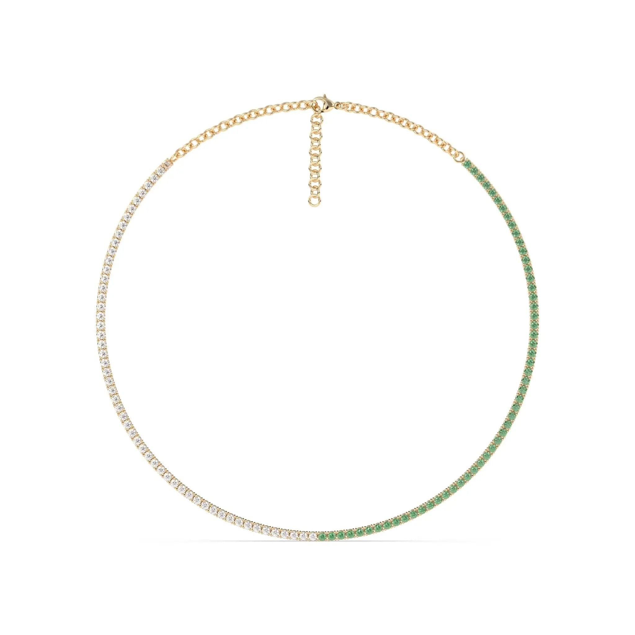 Topaz tennis necklace new arrivals