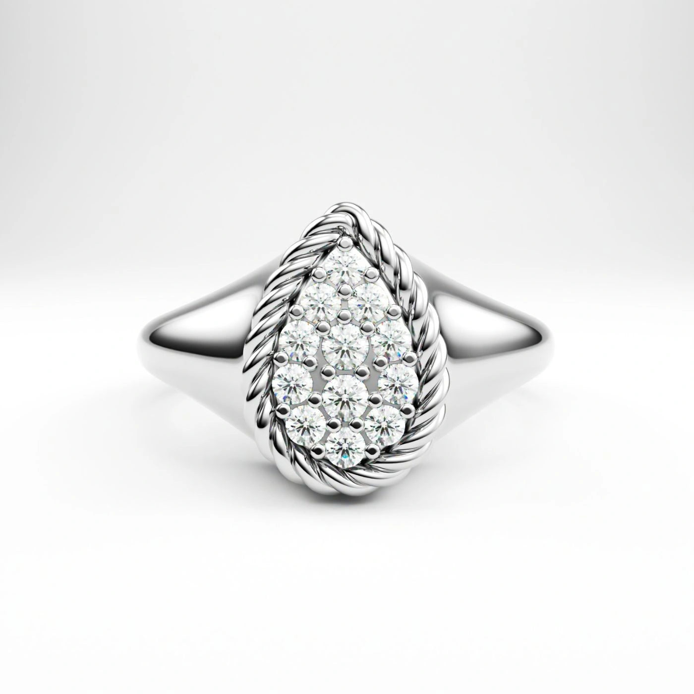 Ladies Gold Signet Ring