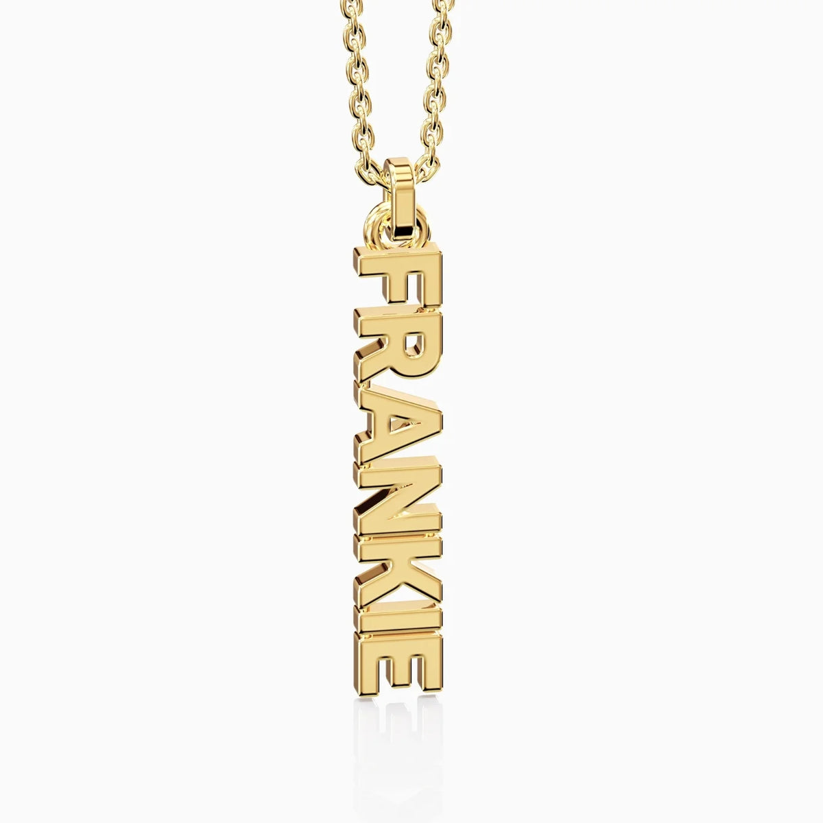 solid gold name necklace