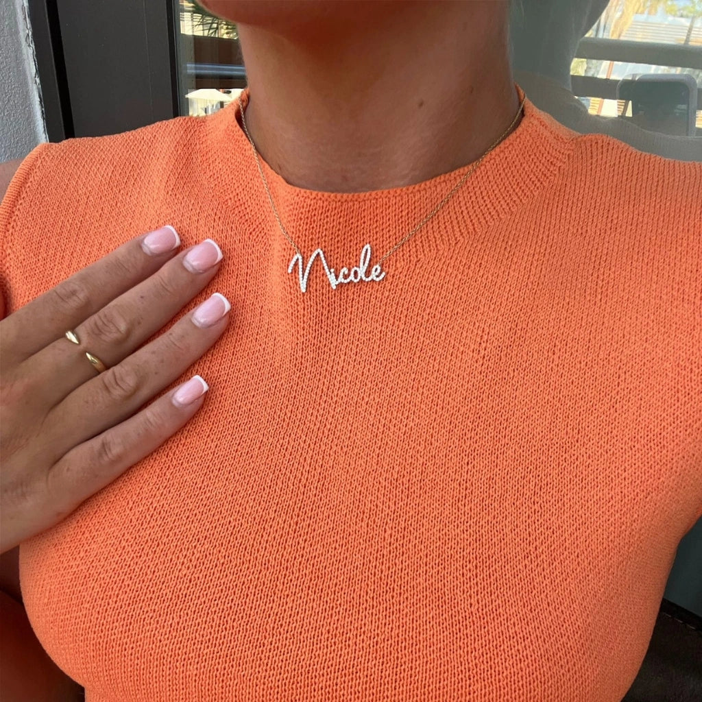 name necklace with diamonds argent asher