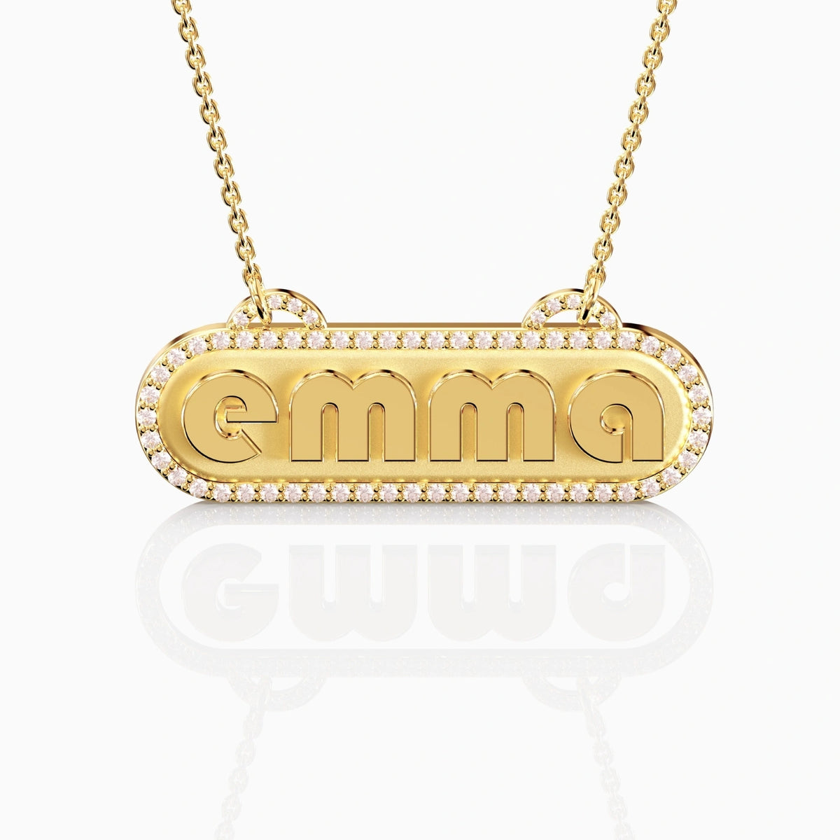 Name Initial Necklace Real Gold