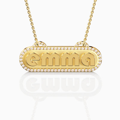 Retro Name Necklace