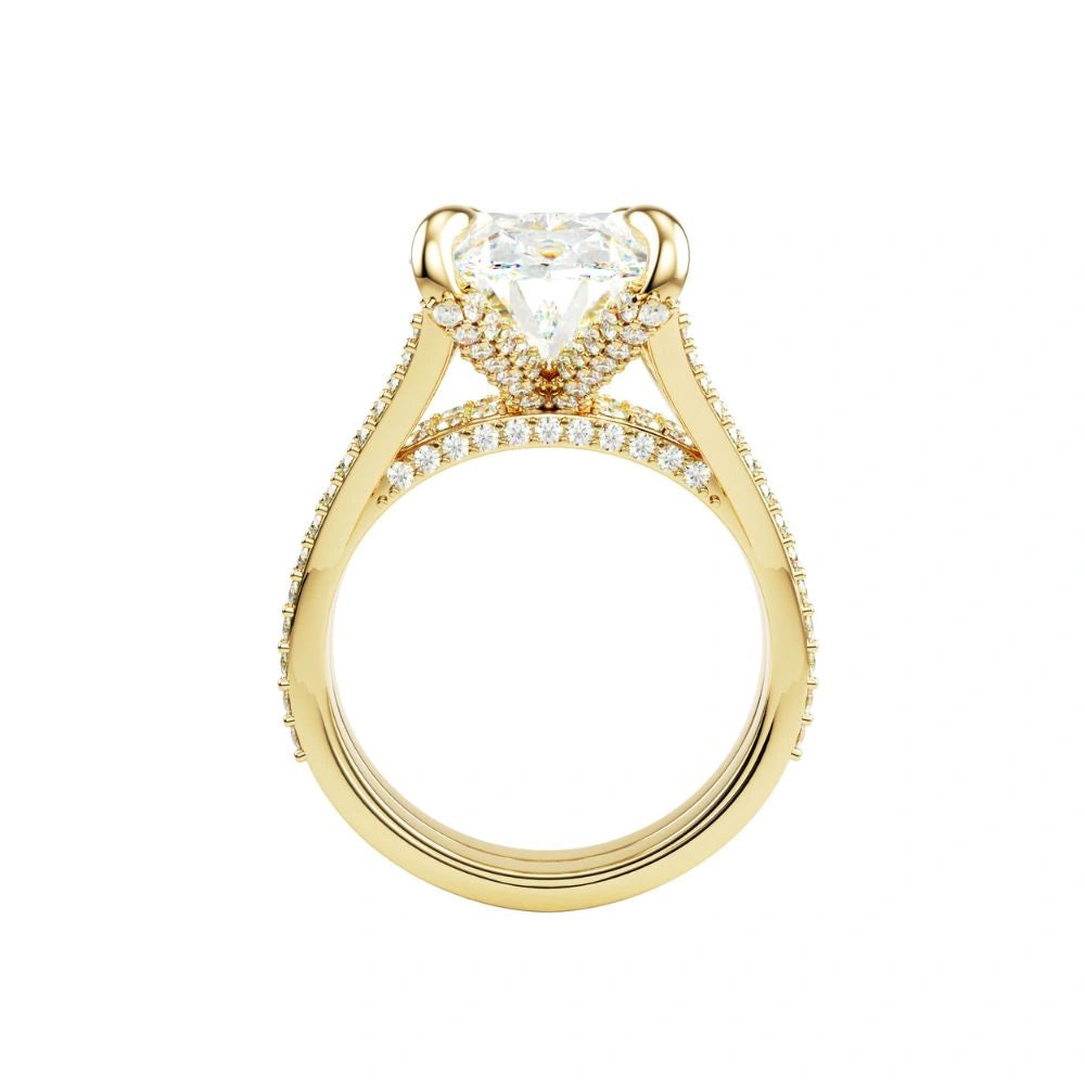 modern gold engagement rings