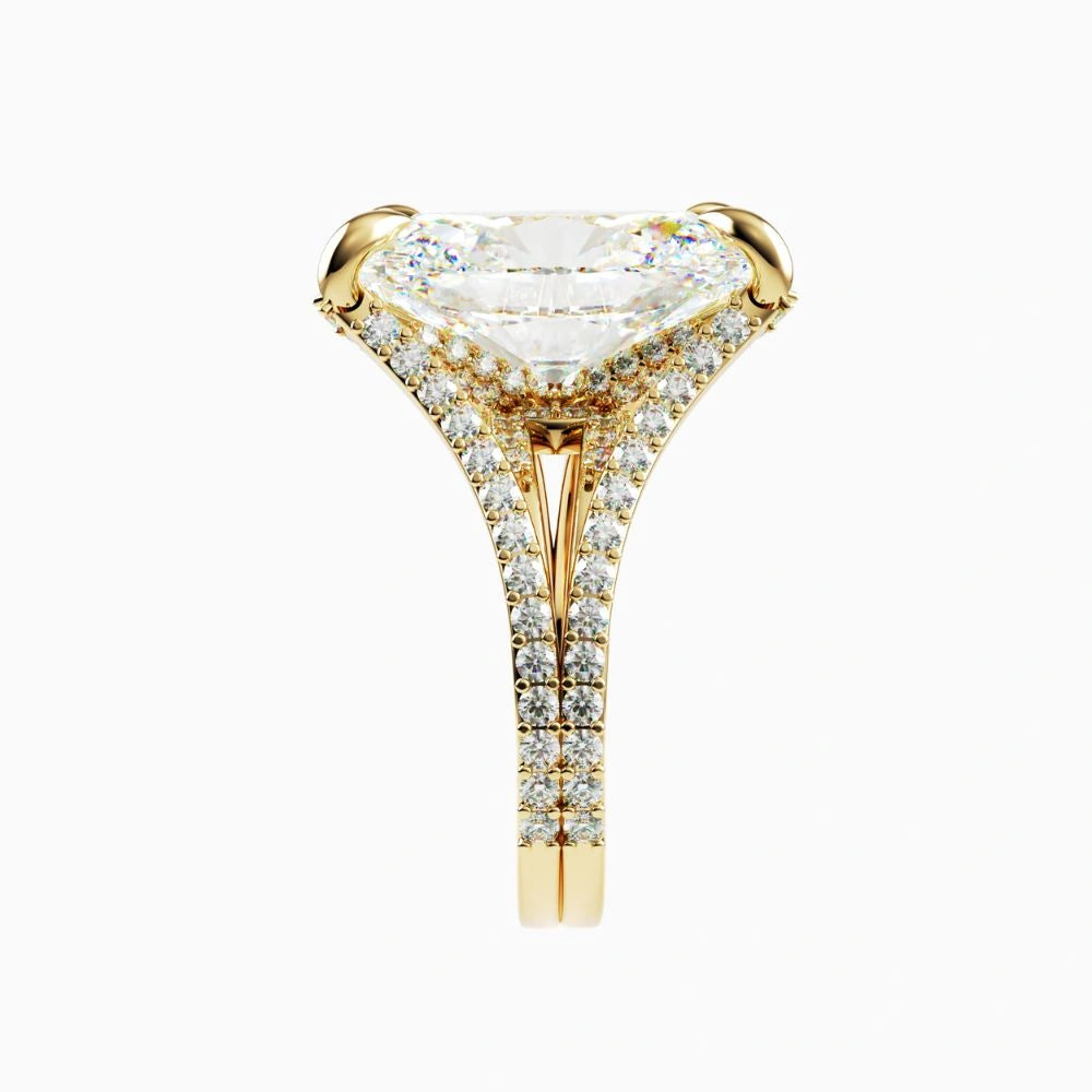 modern gold engagement rings