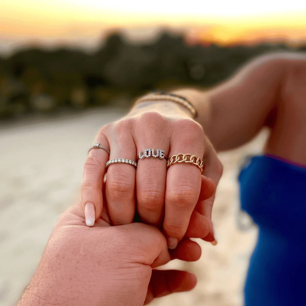 personalised diamond ring