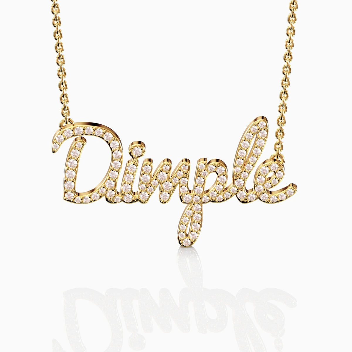 Classic Diamond Name Necklace