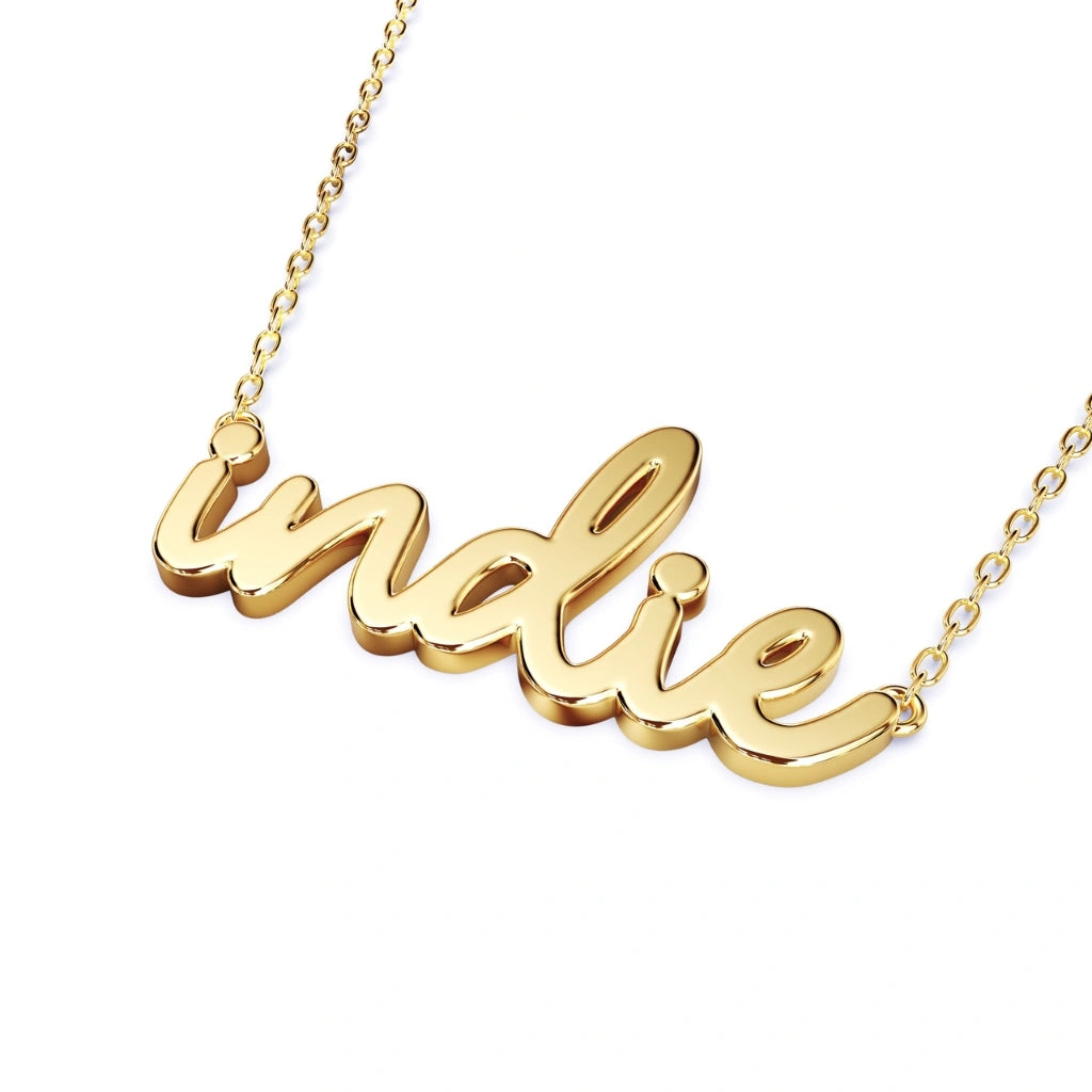 personalised necklace argent asher