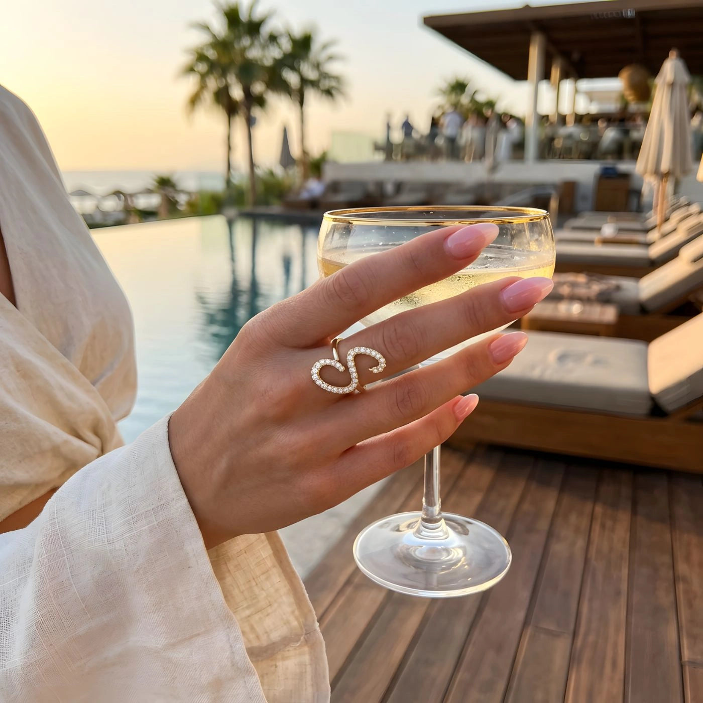 Luxe Initial Ring