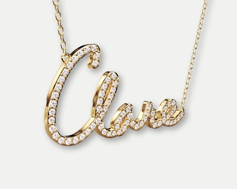 Diamond Name Necklace