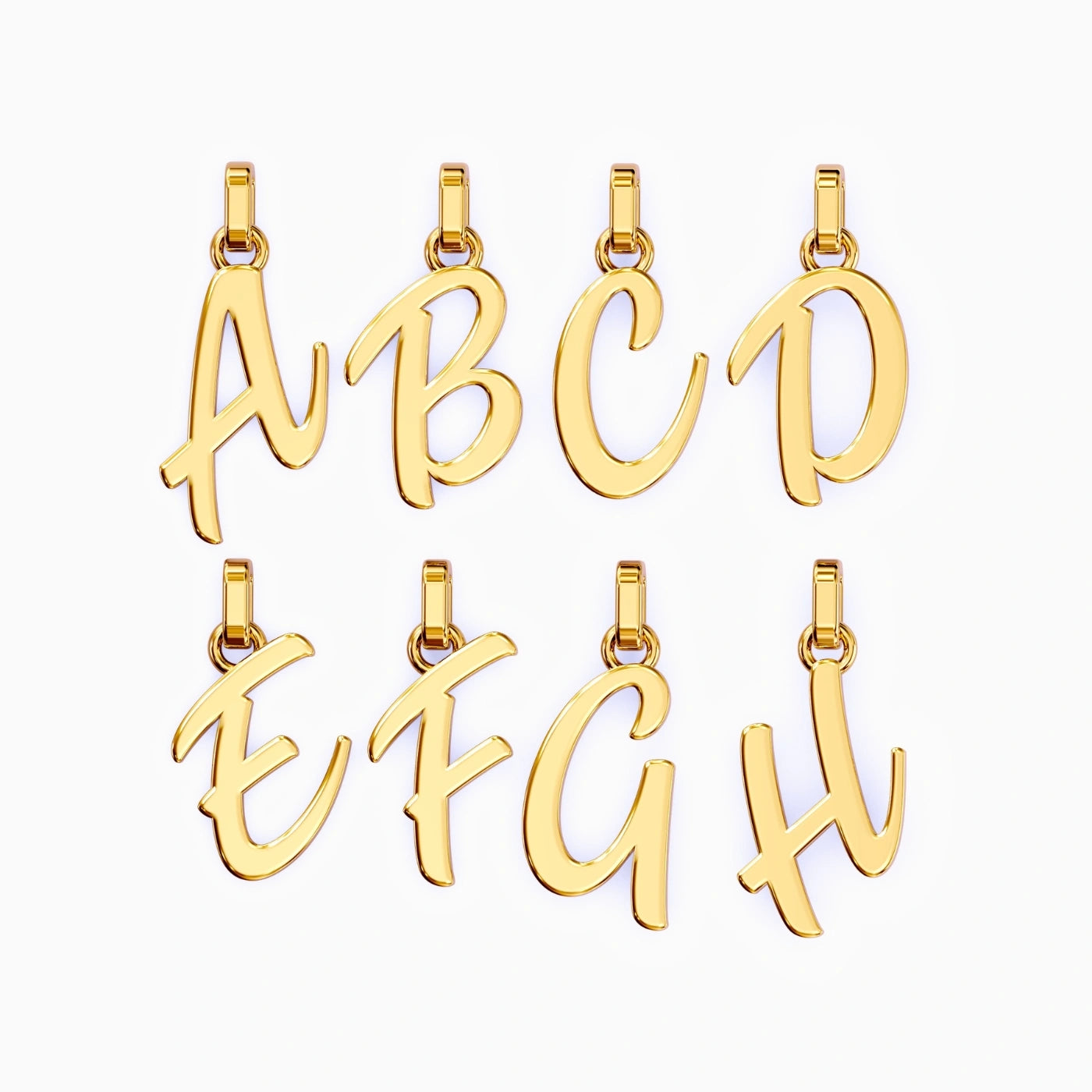 solid gold initial necklace by argent and asher