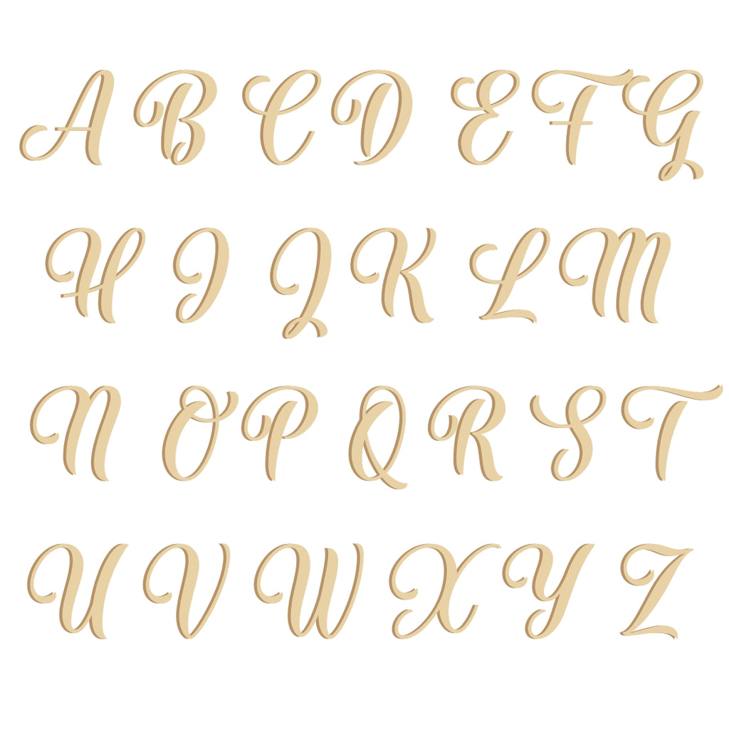 diamond initial necklace alphabet font