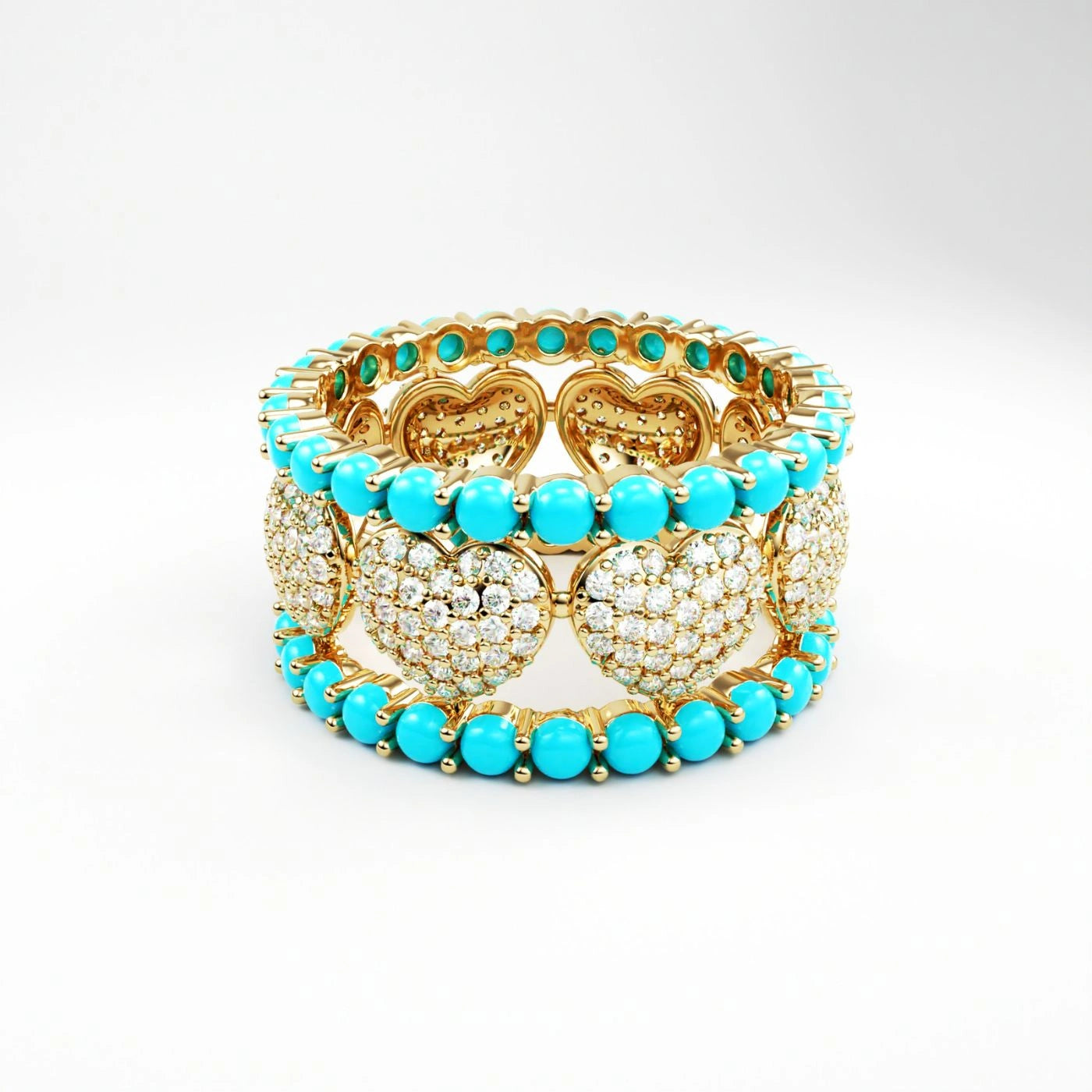 Turquoise & Diamond Ring