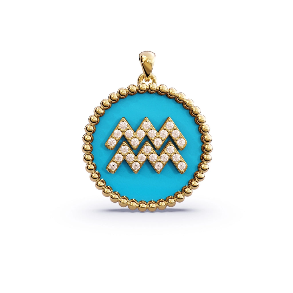 Turquoise Zodiac Necklace