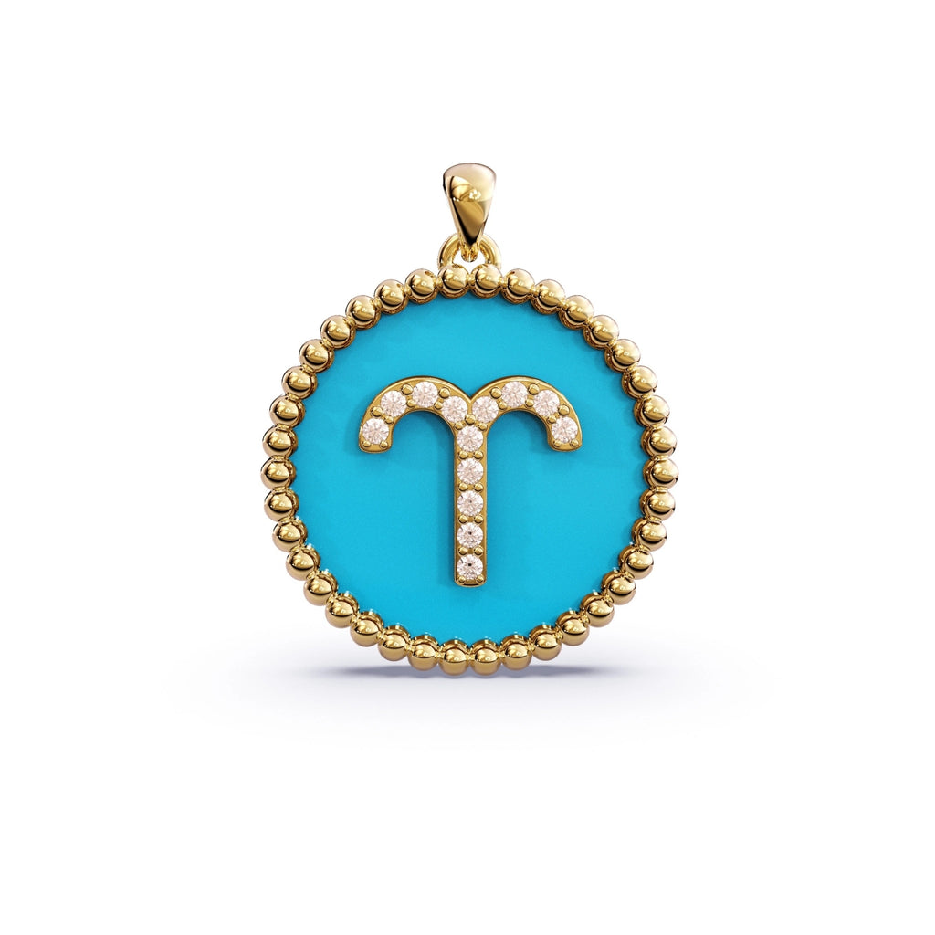 Turquoise Zodiac Necklace