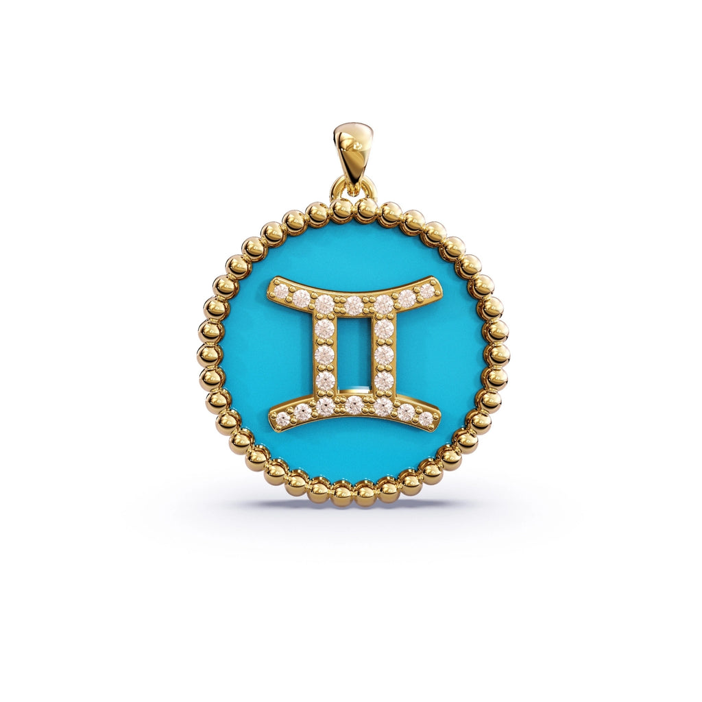 Turquoise Zodiac Necklace