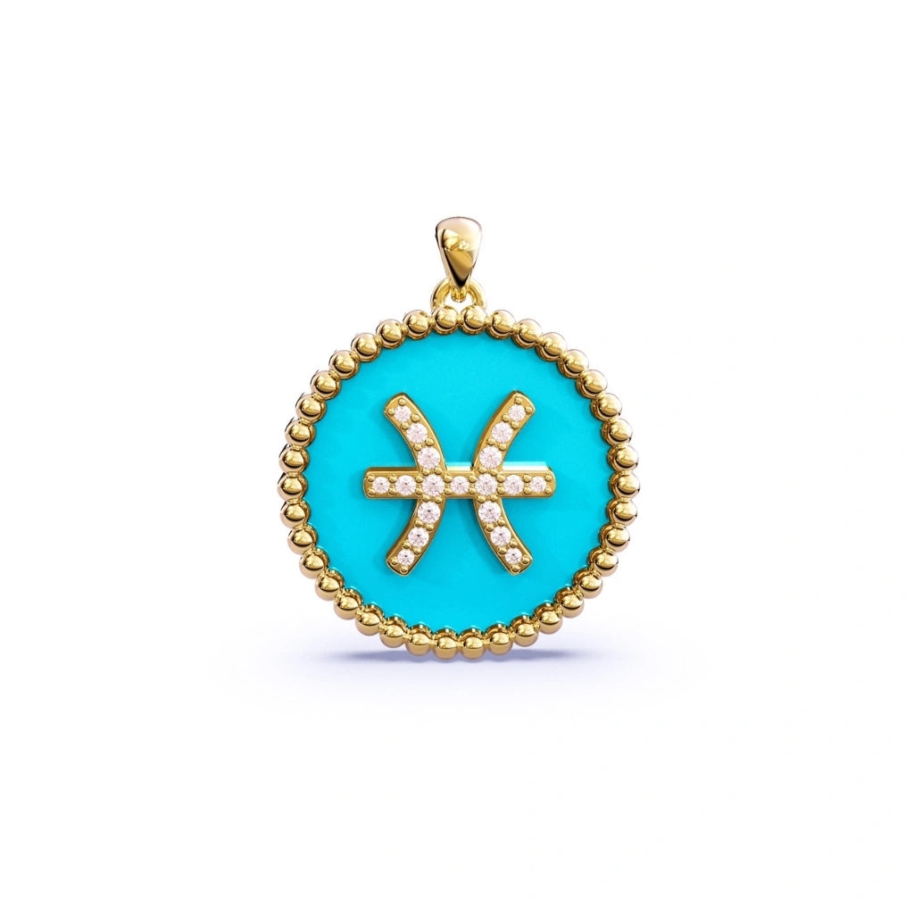 Turquoise Zodiac Necklace