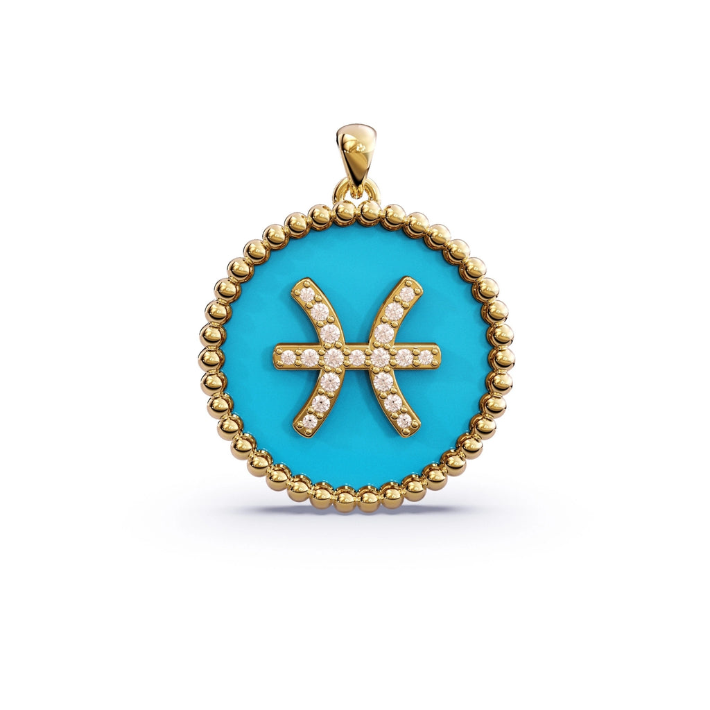 Turquoise Zodiac Necklace