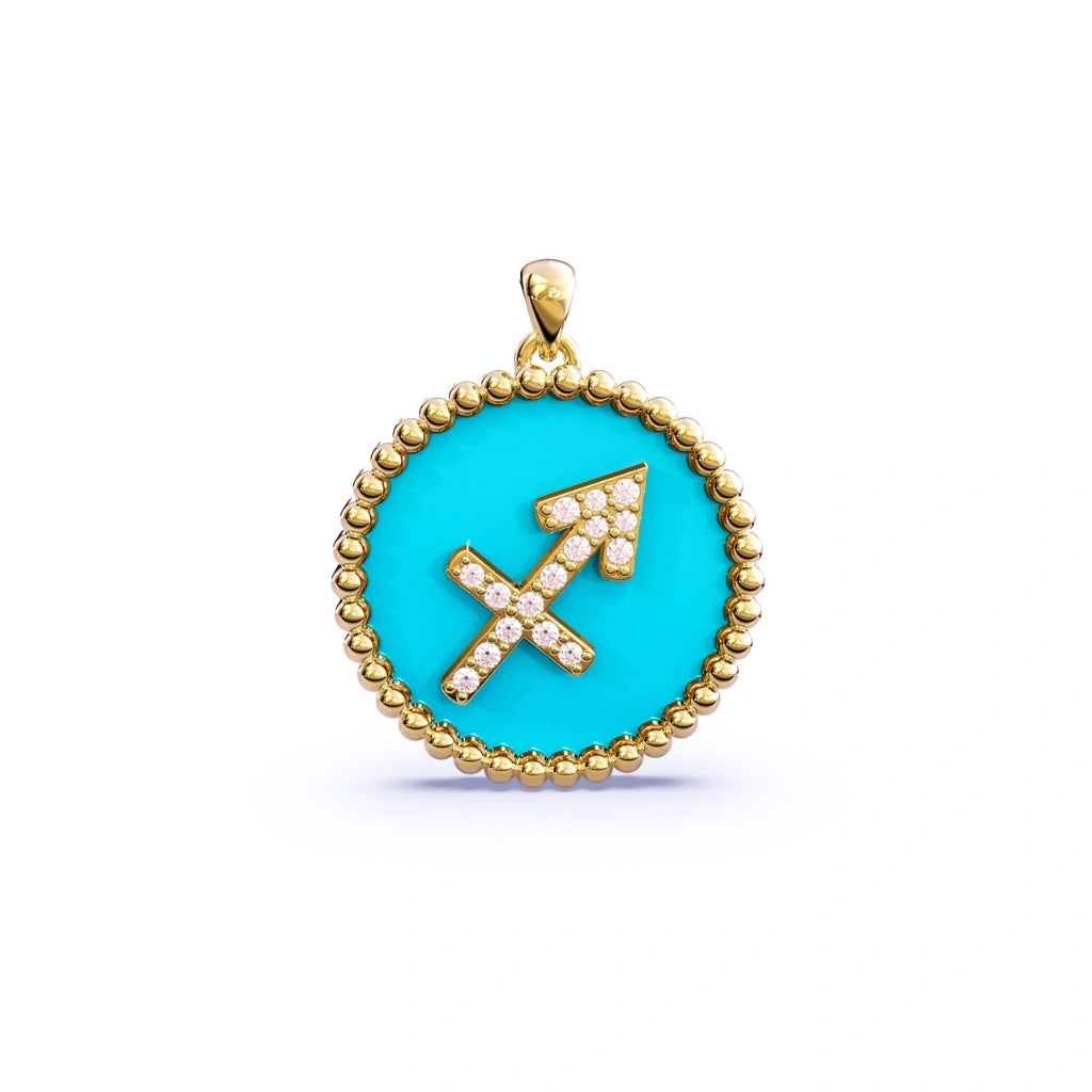 Turquoise Zodiac Necklace