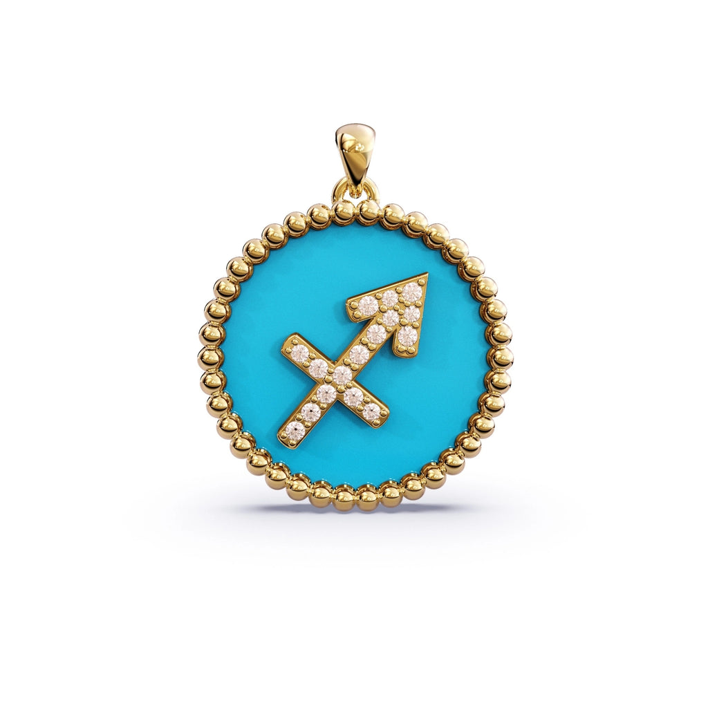 Turquoise Zodiac Necklace