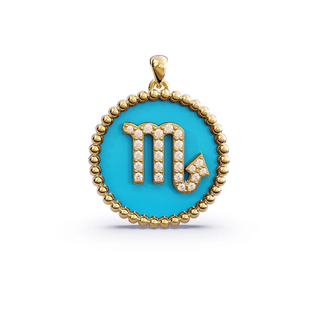 Turquoise Zodiac Necklace