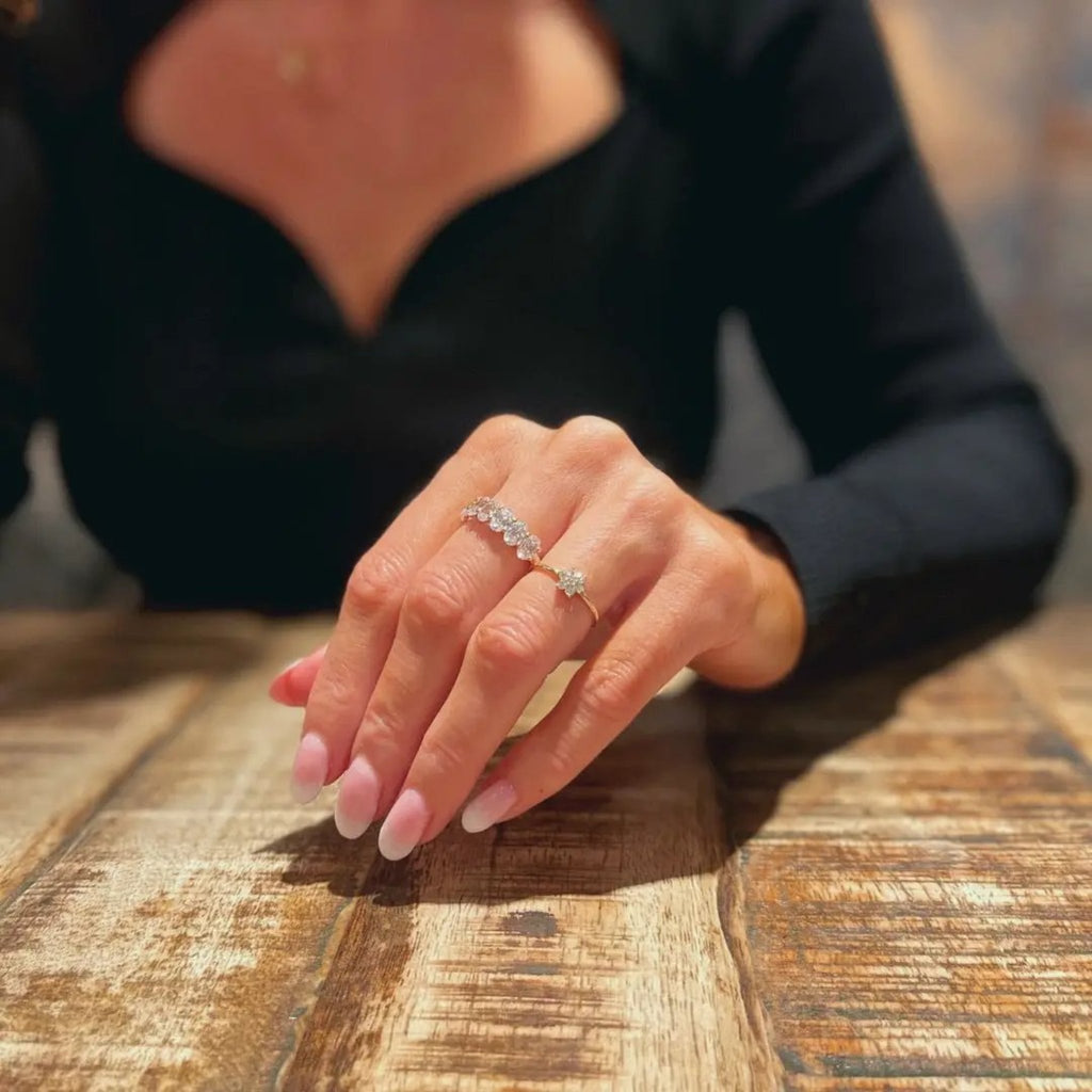 white topaz ring